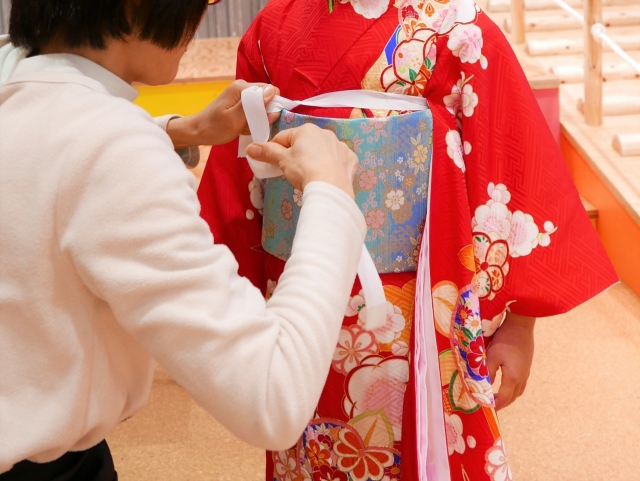 浴衣の着方、着付け
