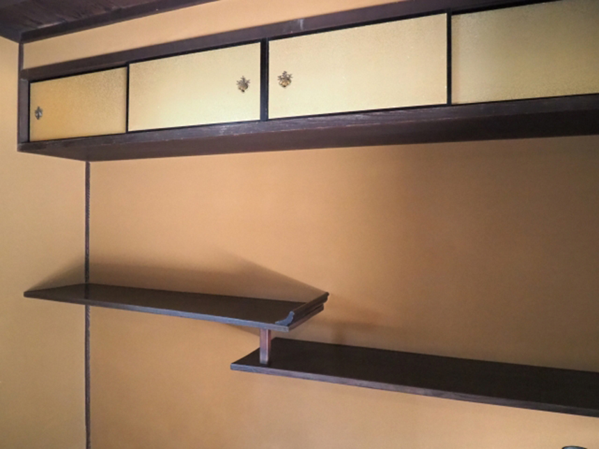 床の間を収納に変えて有効活用！の画像